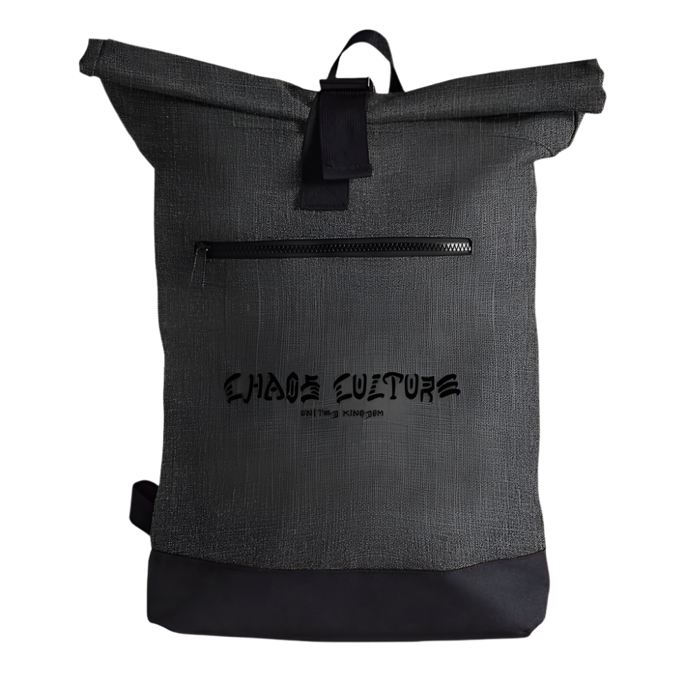 Skate Font Premium Roll-Top Backpack